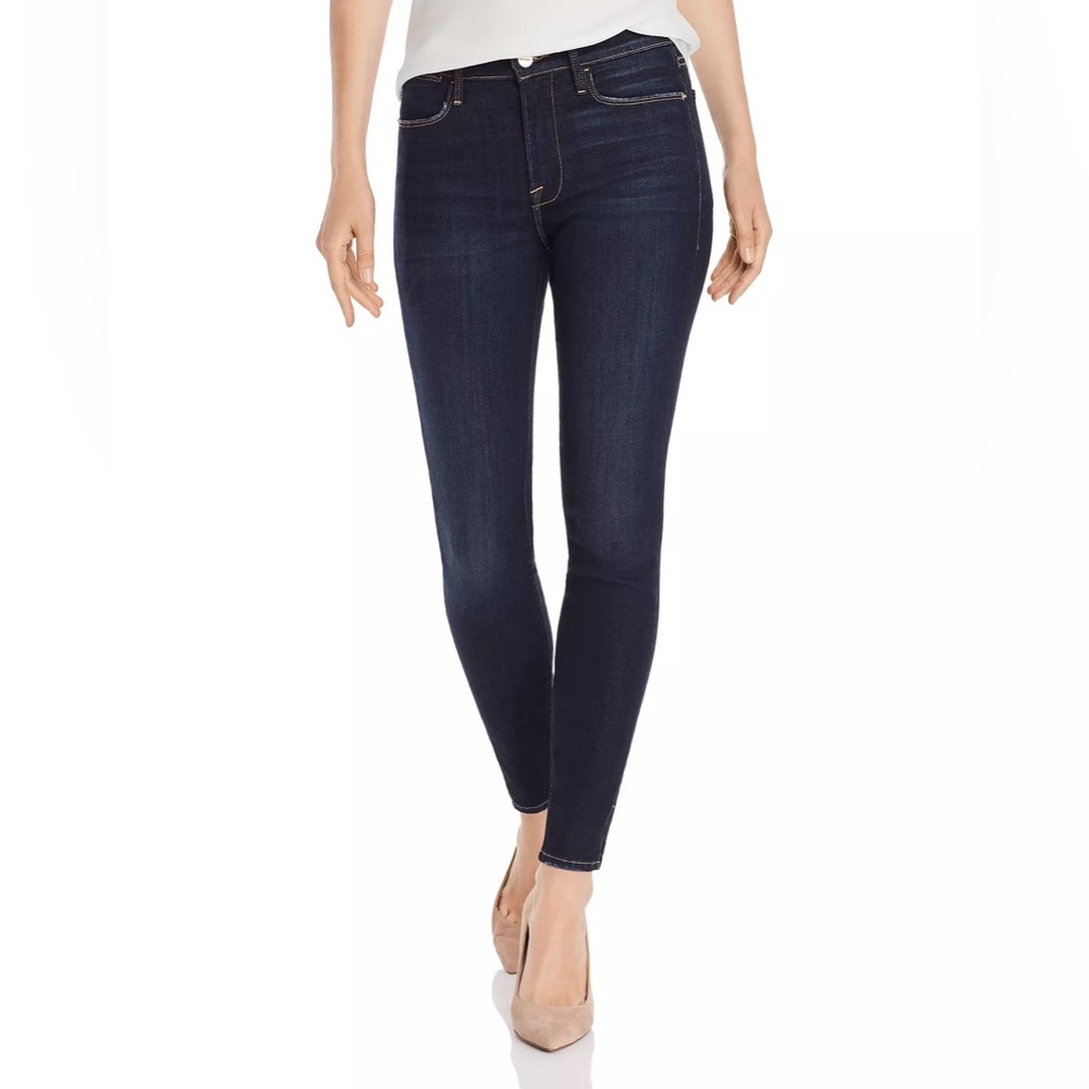 Frame Denim Dark Blue Ankle Jeans